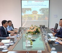 Trường Đại học Khoa học Tự nhiên đón tiếp và làm việc với Đại học Khoa học và Công nghệ Pohang, Hàn Quốc về cơ hội hợp tác trong đào tạo và nghiên cứu