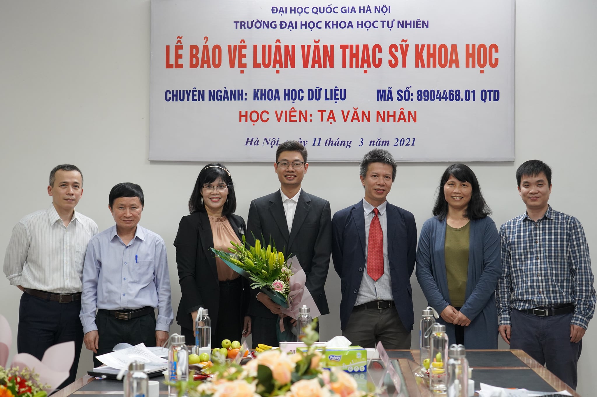 Học viên khóa 1 Thạc sĩ Khoa học Dữ liệu Trường ĐHKHTN bảo vệ thành công Luận văn Thạc sĩ