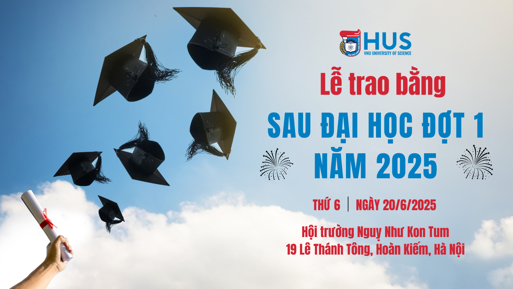 LỄ TRAO BẰNG SAU ĐẠI HỌC ĐỢT 1 NĂM 2025