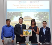 Trường Đại học St. Andrew, Scotland - đại học hàng đầu Vương quốc Anh, đặt nền móng hợp tác đào Khoa học dữ liệu với Trường Đại học Khoa học Tự nhiên, ĐHQGHN