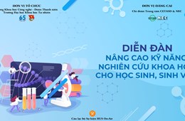 Diễn đàn Nâng cao kỹ năng nghiên cứu khoa học trong học sinh, sinh viên Trường ĐHKHTN năm 2021