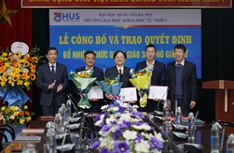 Trường Đại học Khoa học Tự nhiên bổ nhiệm chức danh Giáo sư, Phó giáo sư cho 12 nhà giáo 
