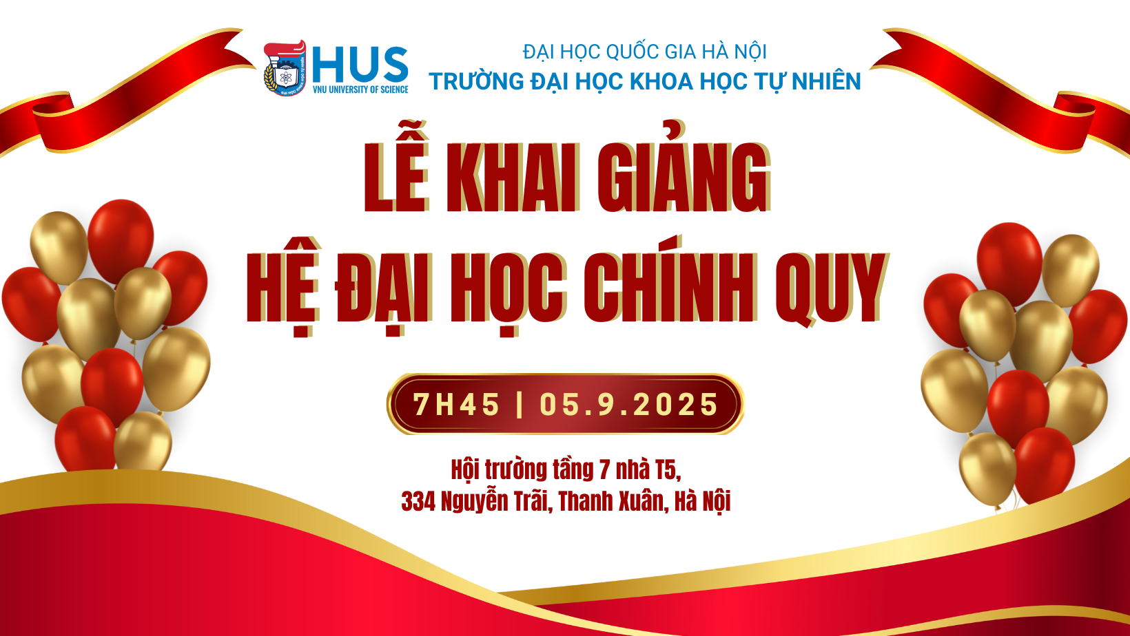 Lễ khai giảng hệ đại học chính quy năm 2025