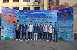 Hơn 700 thí sinh tham dự Kỳ thi Olympic bậc THPT của Đại học Quốc gia Hà Nội tại Trường Đại học Khoa học Tự nhiên