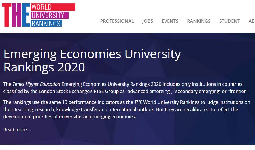 ĐHQGHN và 2 đại học Việt Nam có tên trong bảng xếp hạng mới nhất của THE