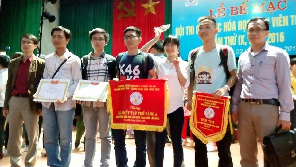 Đội tuyển Trường Đại học Khoa học Tự nhiên, ĐHQGHN dẫn đầu tại Hội thi Olympic Hóa học sinh viên toàn quốc lần thứ IX năm 2016