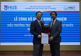 Lễ Công bố Quyết định Bổ nhiệm Hiệu trưởng Trường Đại học Khoa học Tự nhiên
