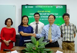Lễ Ký kết Tài trợ Chương trình Hợp tác Đào tạo Thạc sĩ Ngành Khoa học Dữ liệu