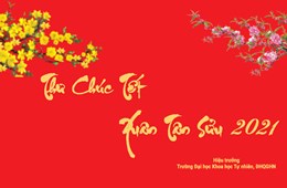THƯ CHÚC MỪNG NĂM MỚI CỦA HIỆU TRƯỞNG TRƯỜNG ĐẠI HỌC KHOA HỌC TỰ NHIÊN, ĐẠI HỌC QUỐC GIA HÀ NỘI