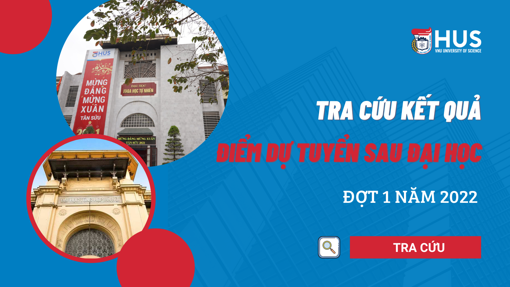 Thông báo điểm dự tuyển sau đại học đợt 1 năm 2022