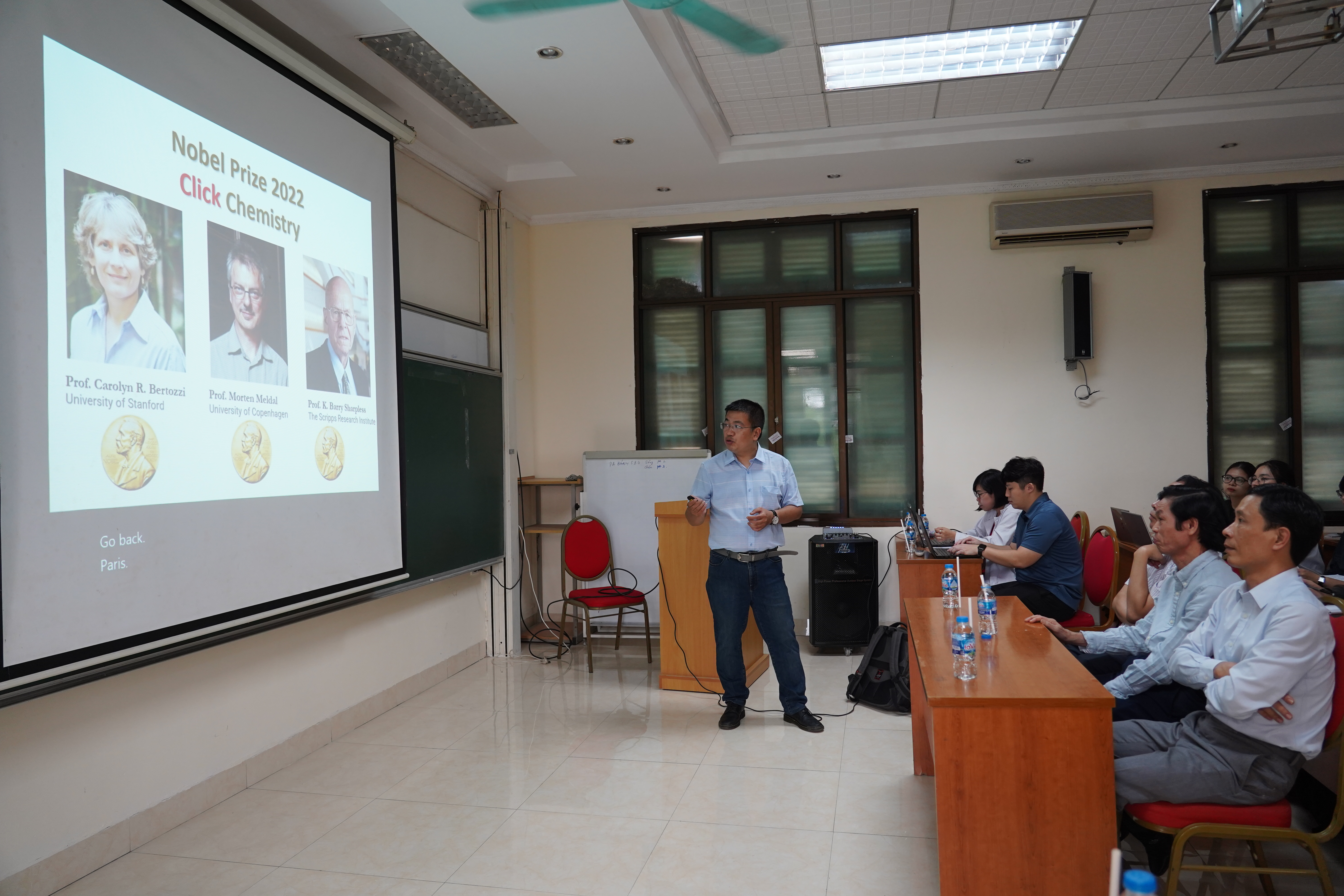 Bài giảng đại chúng giới thiệu về giải Nobel Hóa học năm 2022:  Phản ứng Click và những ứng dụng của nó