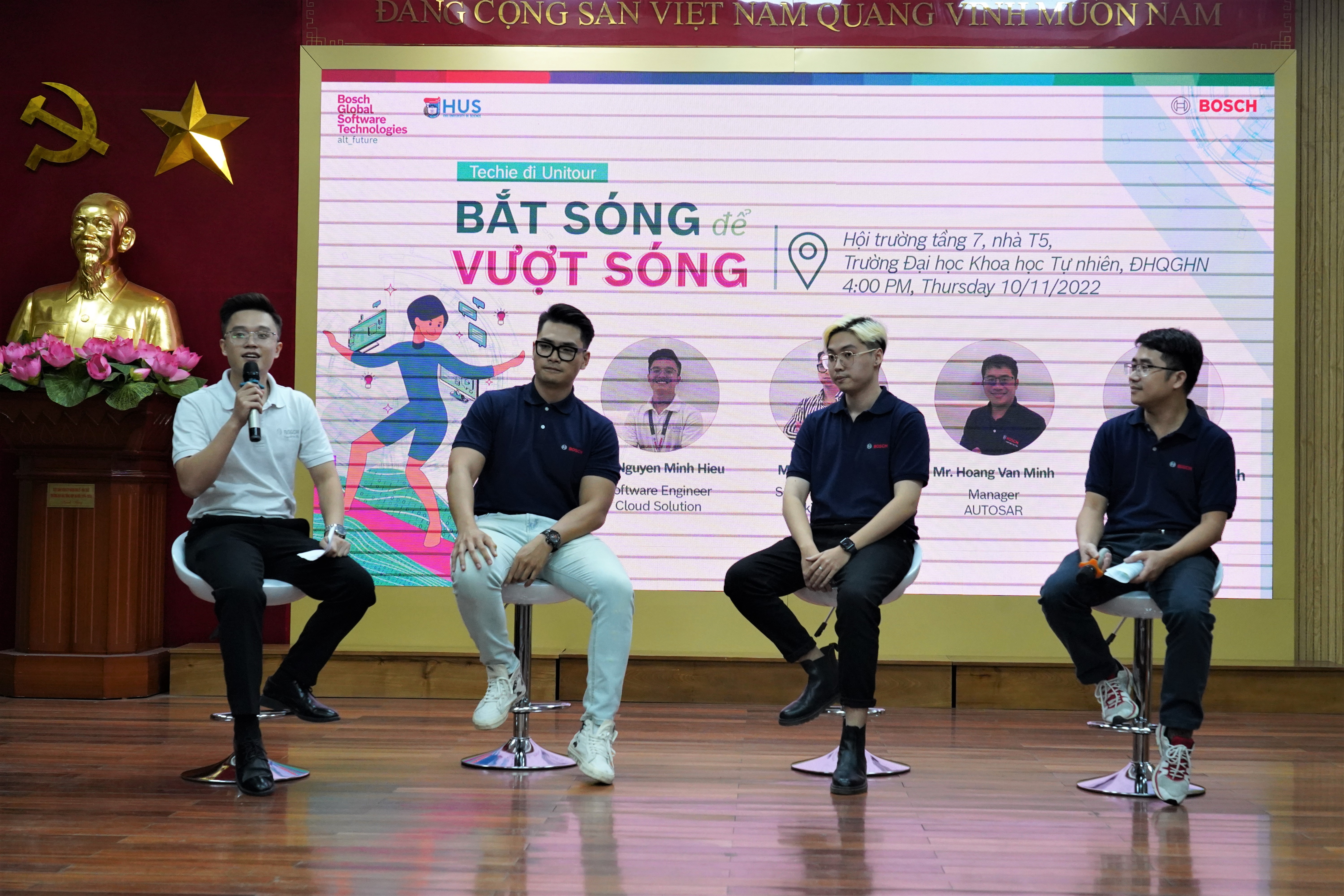 Bắt sóng để vượt sóng - Sinh viên Tự nhiên cùng Bosch khám phá nghề nghiệp tương lai