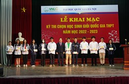 Khai mạc Kỳ thi chọn học sinh giỏi quốc gia THPT năm học 2022-2023 tại Hội đồng thi Đại học Quốc gia Hà Nội