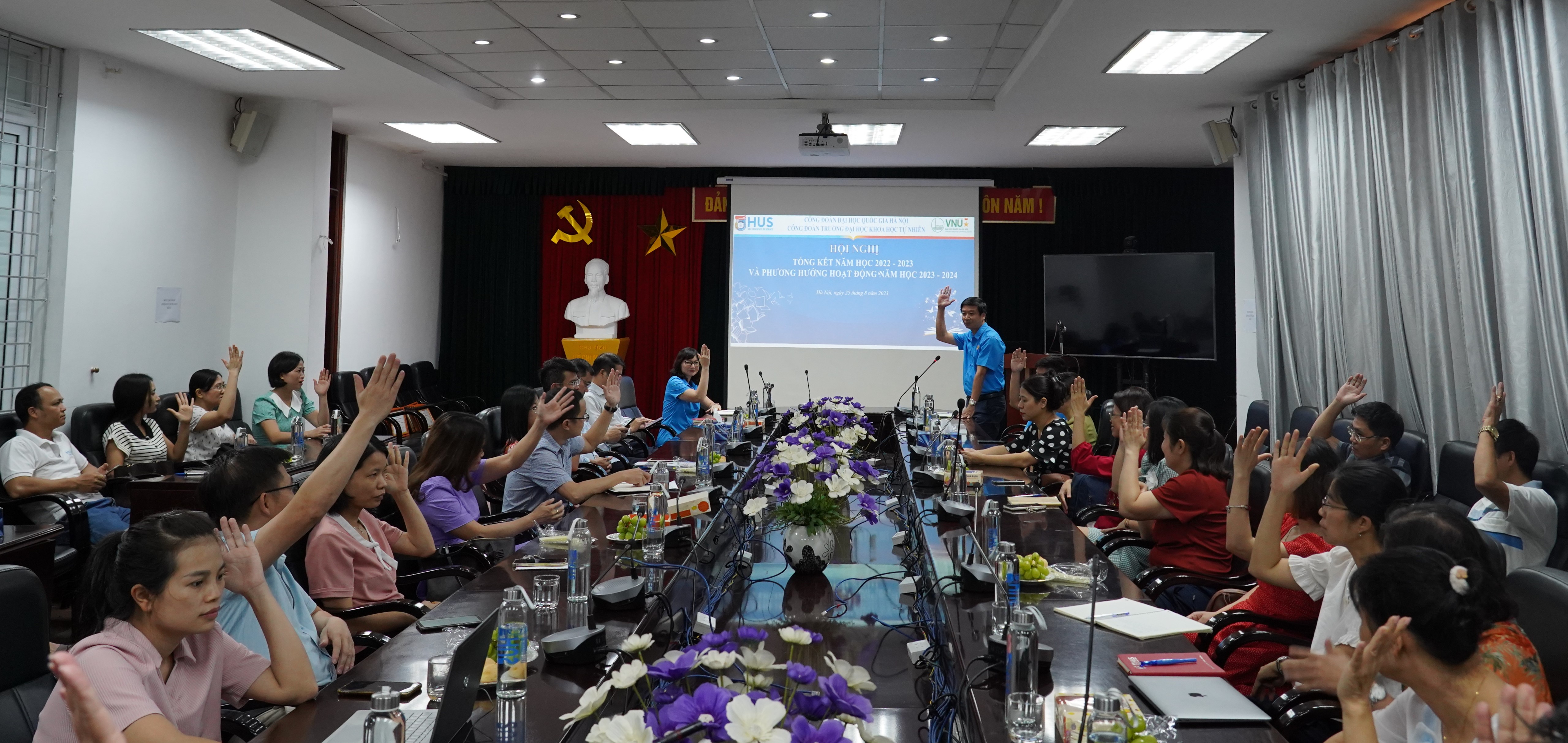 Công đoàn Trường ĐHKHTN tổ chức Hội nghị Tổng kết hoạt động năm học 2022 - 2023 và triển khai phương hướng hoạt động năm học 2023 - 2024