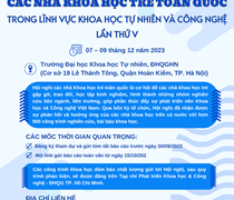 HỘI NGHỊ CÁC NHÀ KHOA HỌC TRẺ TOÀN QUỐC TRONG LĨNH VỰC KHOA HỌC TỰ NHIÊN & CÔNG NGHỆ LẦN THỨ V