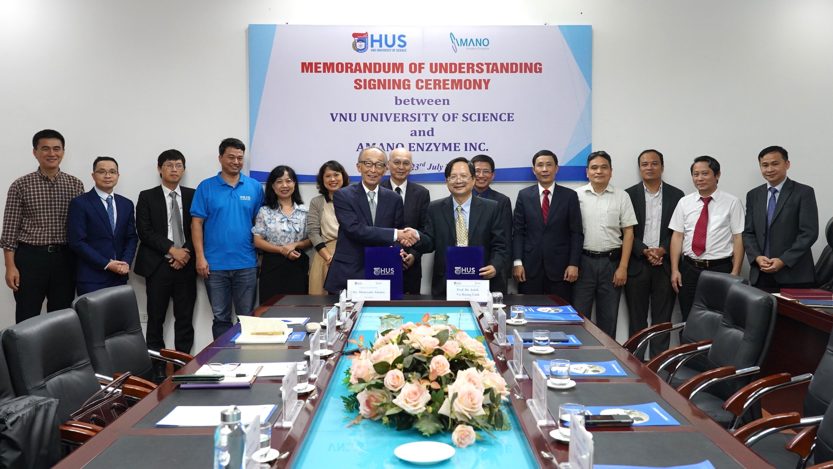 Tập đoàn Amano Enzyme, Nhật Bản ký kết thỏa thuận hợp tác cùng Trường Đại học Khoa học Tự nhiên, ĐHQGHN