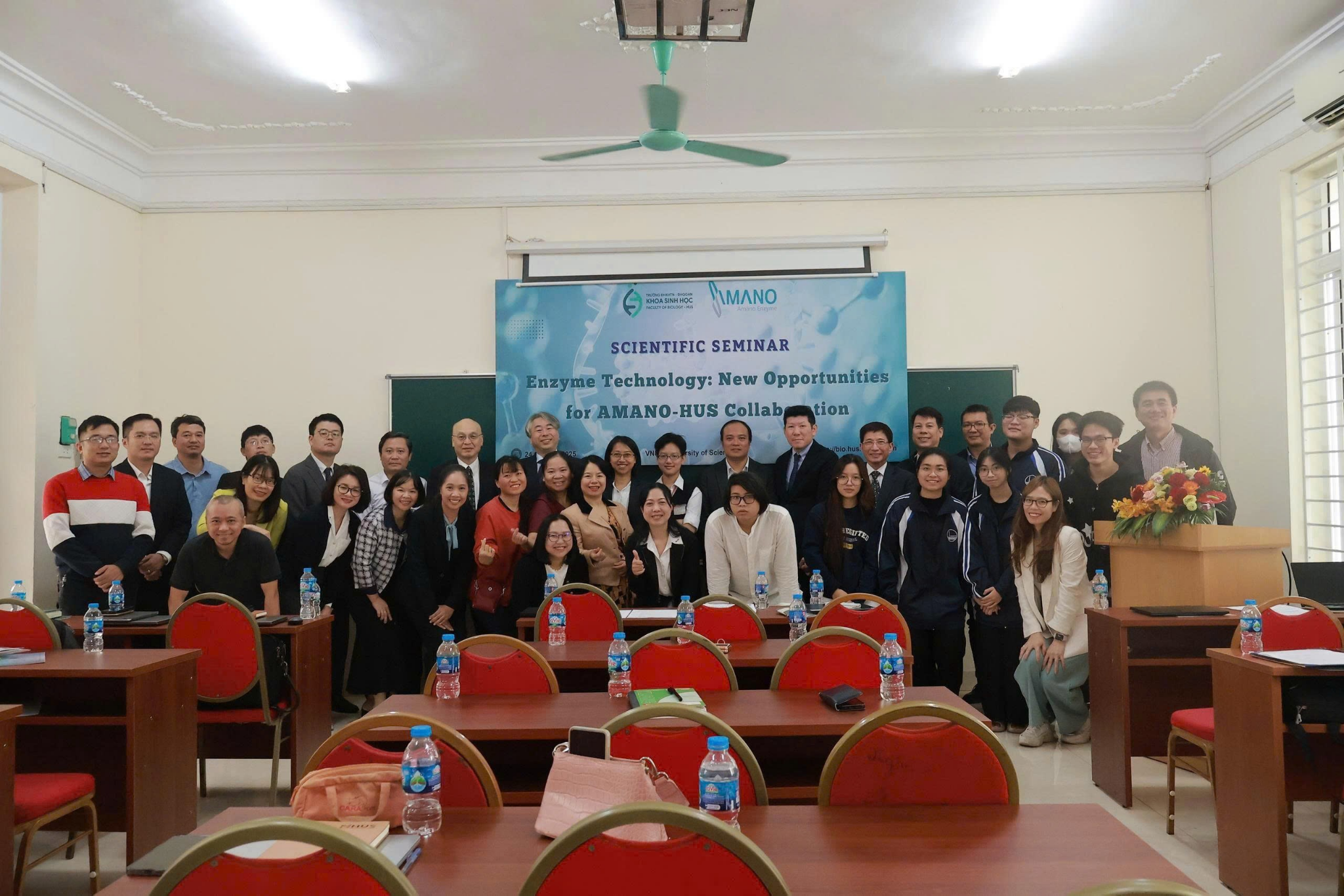 Tăng cường hiệu quả hợp tác giữa Trường Đại học Khoa học Tự nhiên với Tập đoàn Amano Enzyme, Nhật Bản