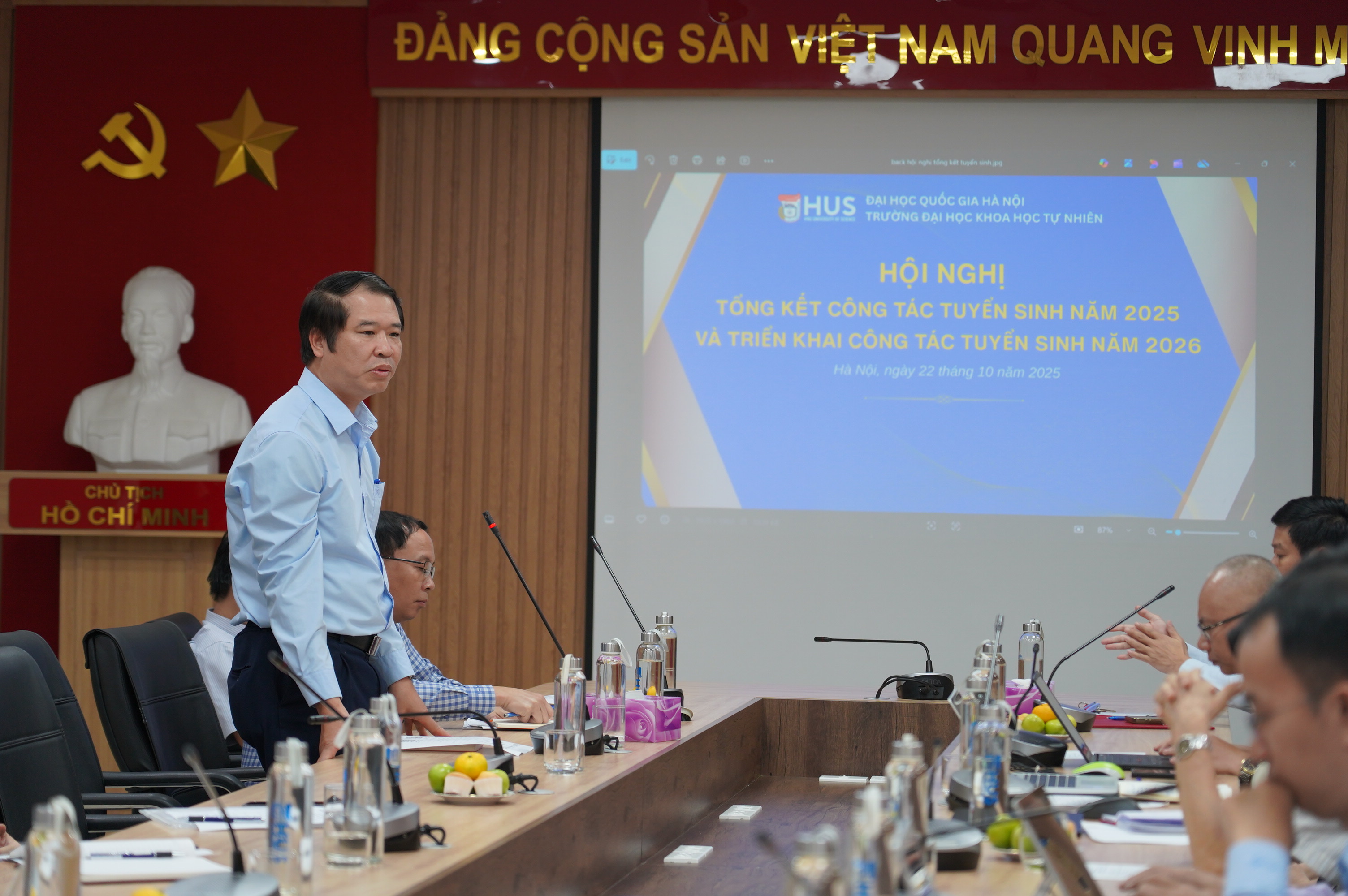 Năm 2025, Trường ĐHKHTN thực hiện tốt công tác tuyển sinh ở cả 3 bậc: THPT chuyên, đại học, sau đại học