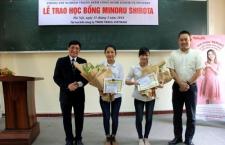 Lễ trao Học bổng Minoru Shirota - Công ty TNHH Yakult Việt Nam cho sinh viên Phòng Thí nghiệm trọng điểm Công nghệ Enzym và Protein, Trường ĐHKHTN.