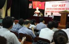 Gặp mặt sinh viên chương trình Cử nhân Khoa học Tài năng và Chất lượng cao