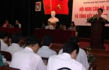 Hội nghị cán bộ, viên chức Trường Đại học Khoa học Tự nhiên năm 2014