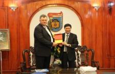 Hiệu trưởng tiếp đoàn Viện Jülich, CHLB Đức