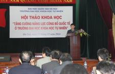 Hội thảo khoa học “Tăng cường năng lực công bố quốc tế ở Trường Đại học Khoa học Tự nhiên”