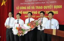 Lễ công bố Quyết định bổ nhiệm các Phó Hiệu trưởng Trường Đại học Khoa học Tự nhiên nhiệm kỳ 2014 - 2019
