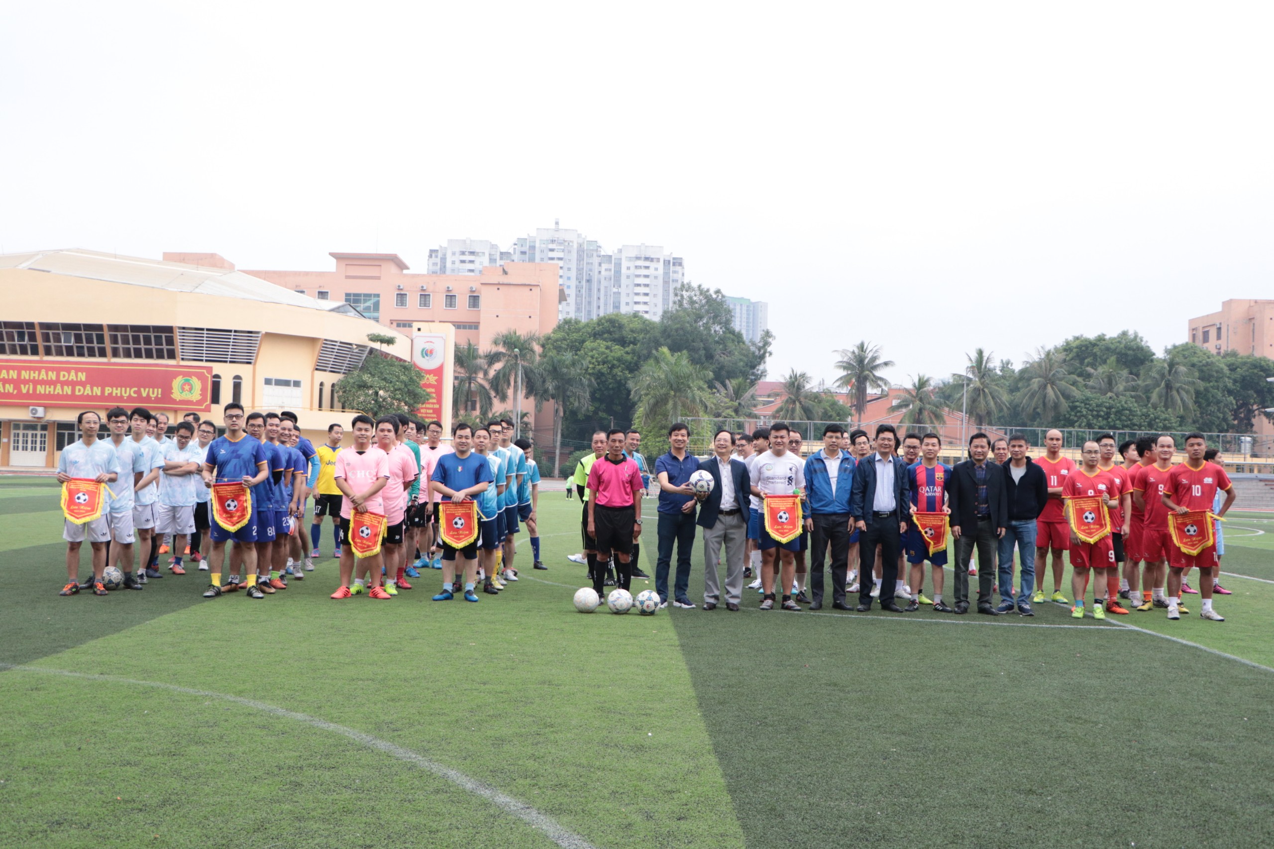 Khai mạc Giải bóng đá Công đoàn Trường Đại học Khoa học Tự nhiên, ĐHQGHN năm 2020