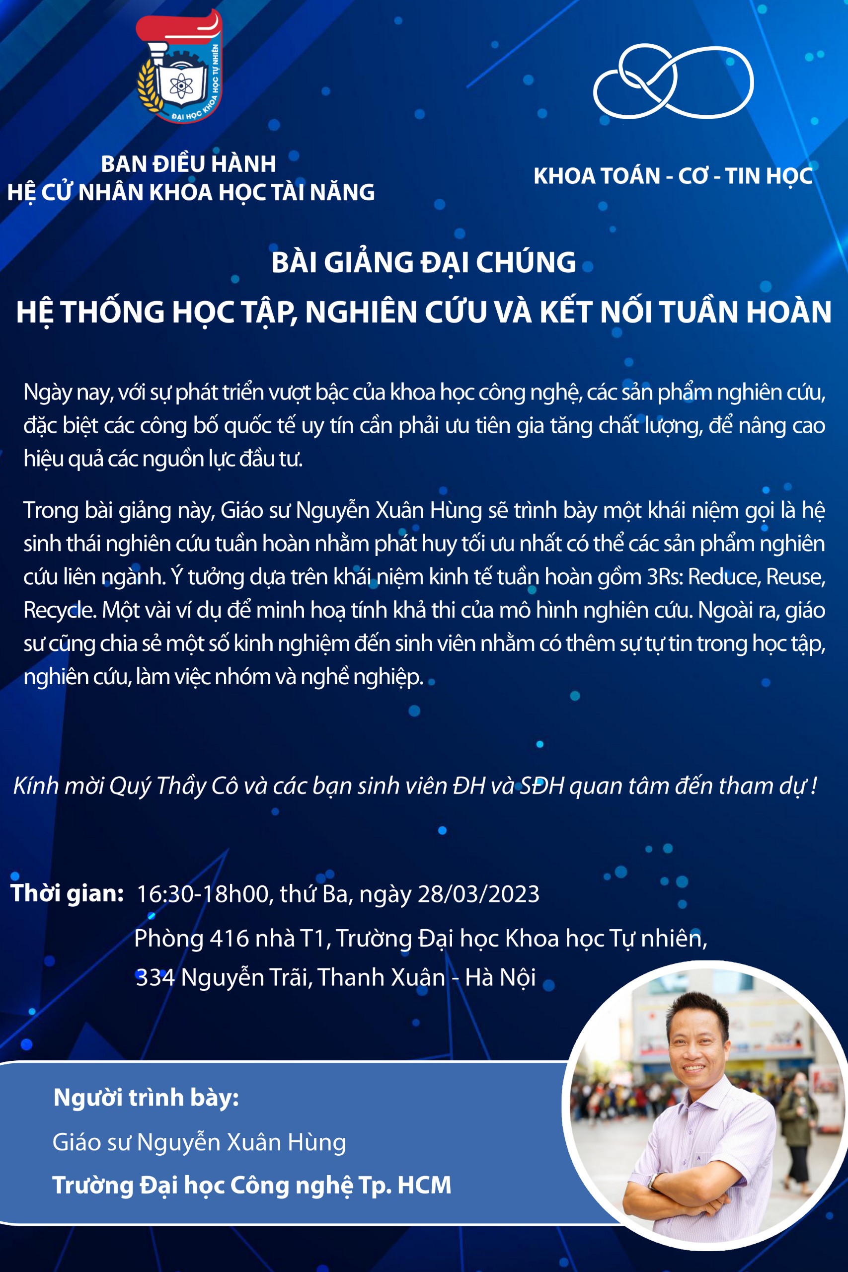 Bài giảng đại chúng; Hệ thống học tập, nghiên cứu và kết nối tuần hoàn
