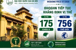 Webometrics 2026: ĐHQGHN ở vị trí 175 châu Á